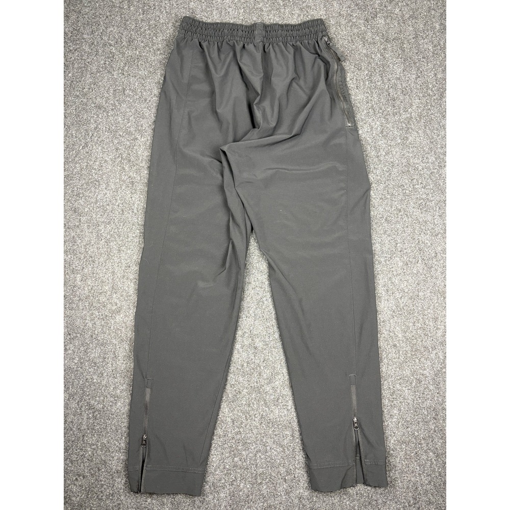 Nike Dri-FIT Mens Large Gray Athletic Track Pants Zip Ankle Running Joggers - Picture 2 of 12